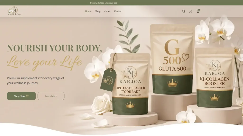 WooCommerce Store Build: Karjoa Premium Wellness Brand