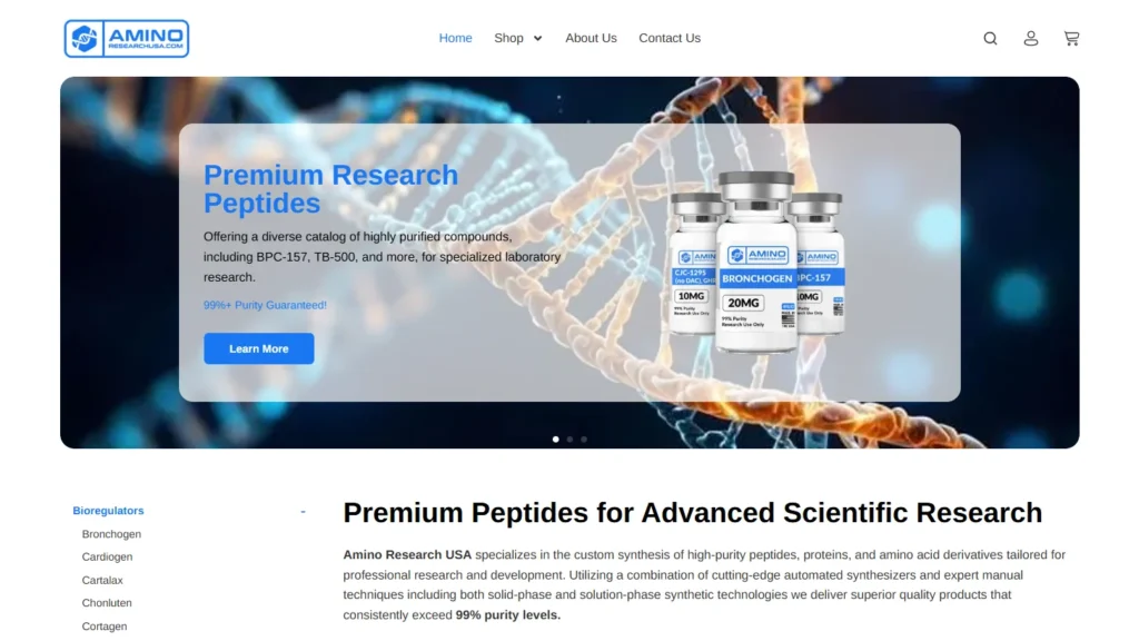 Amino Research USA — A Catalogue Built for Volume