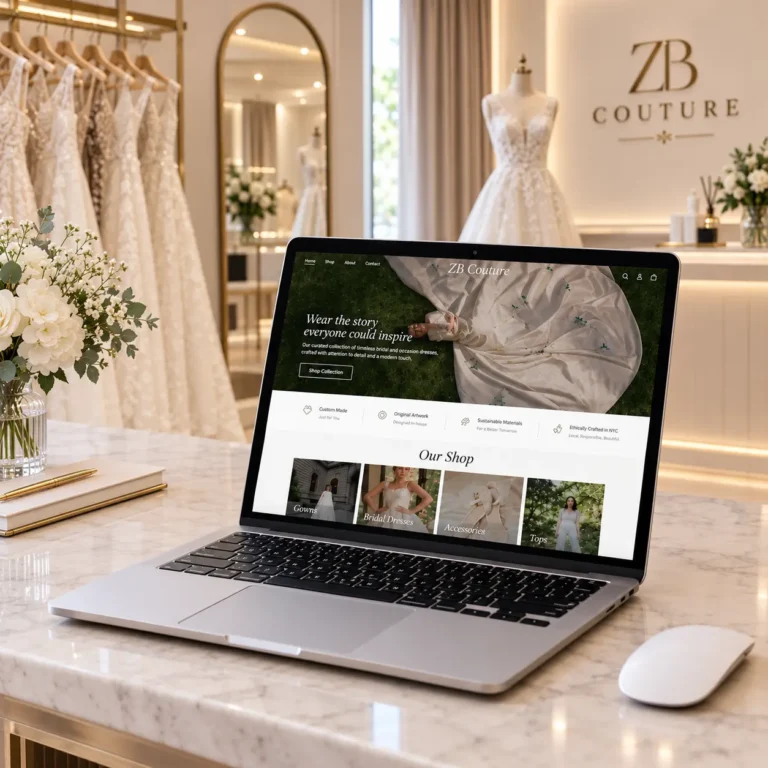 ZB Couture — Custom Wedding Brand Site